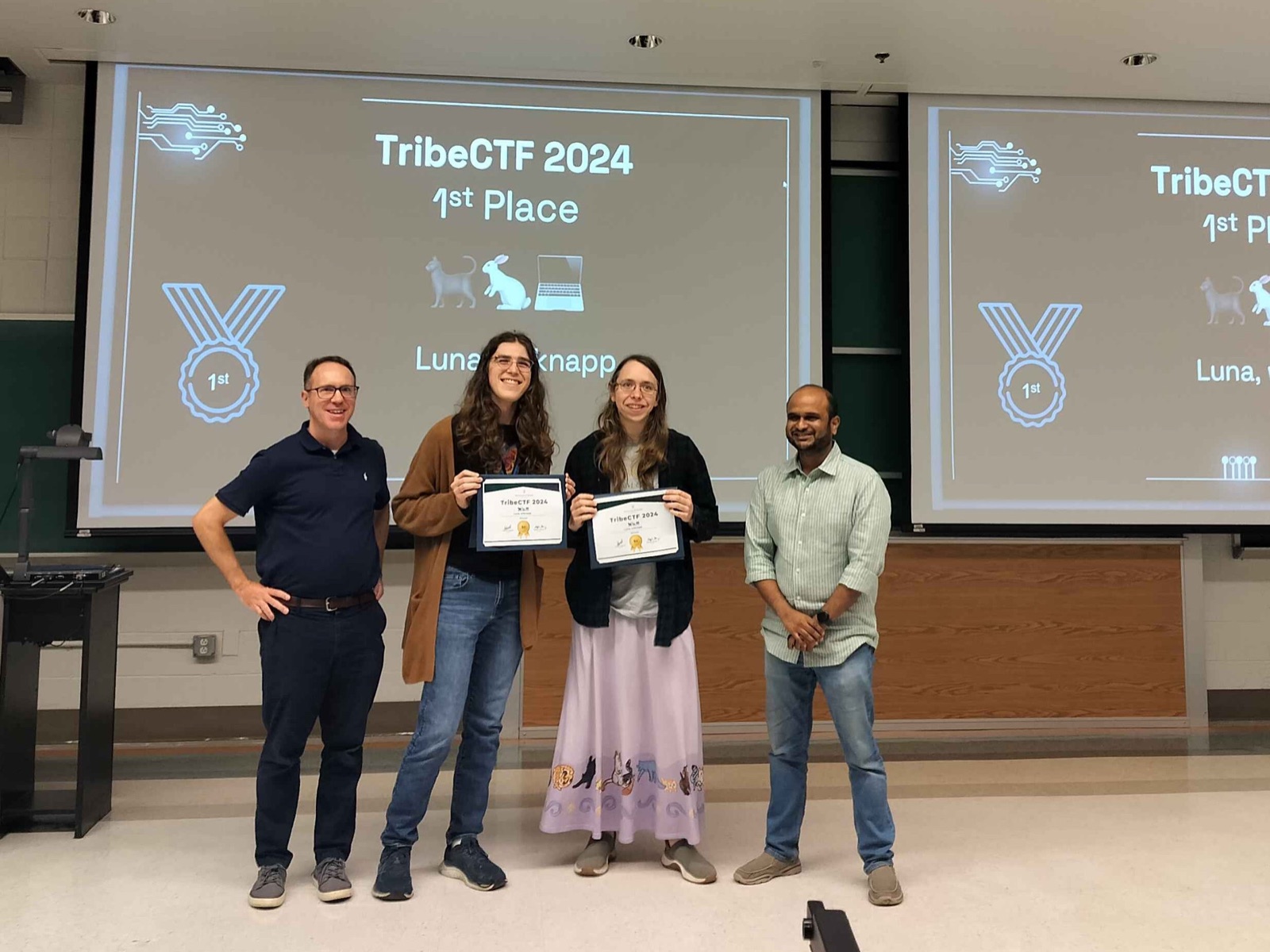 TribeCTF 2024 1st Place Winners, Team 🐈⬛🐇💻 from W&M